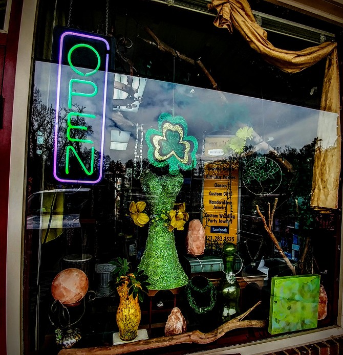 St. Patrick's Day Window Display 2019